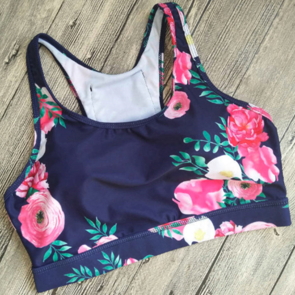 Floral Sports Bra  with padding [106] - Picture 1 of 3